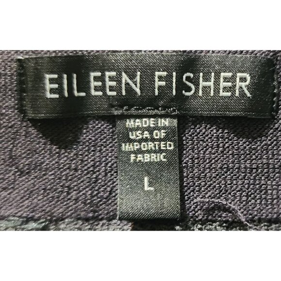 Eileen Fisher Womens Gray Wide-Leg Cropped Pants L Made In USA - Picture 3 of 6